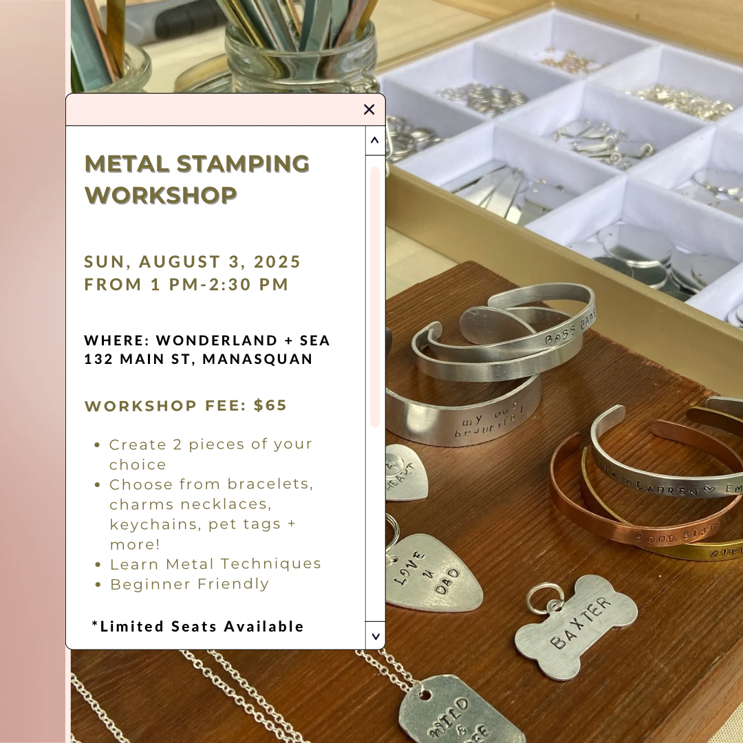Metal Stamping Workshop @ Wonderland + Sea