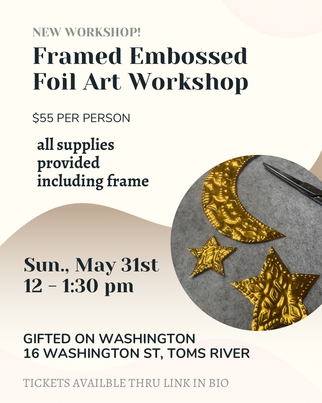 Framed Embossing Foil Art Workshop @ Gifted On Washington
