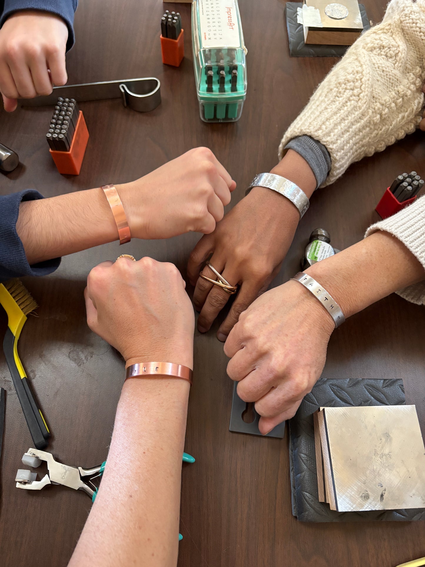 Galentine's Day Metal Stamping Jewelry Workshop 2/13 @ Boho House Asbury Park