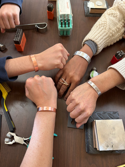 Galentine's Day Metal Stamping Jewelry Workshop 2/13 @ Boho House Asbury Park