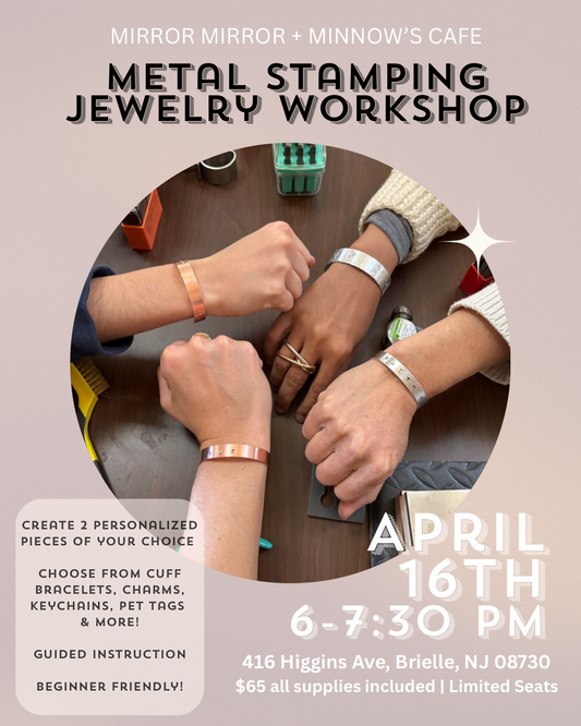 Metal Stamping Workshop 4/16 @ Minnow’s Cafe