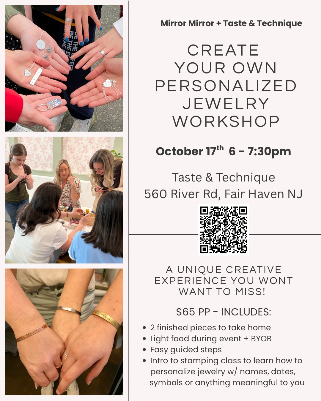 Taste & Technique - Metal Stamping Workshop 10/17