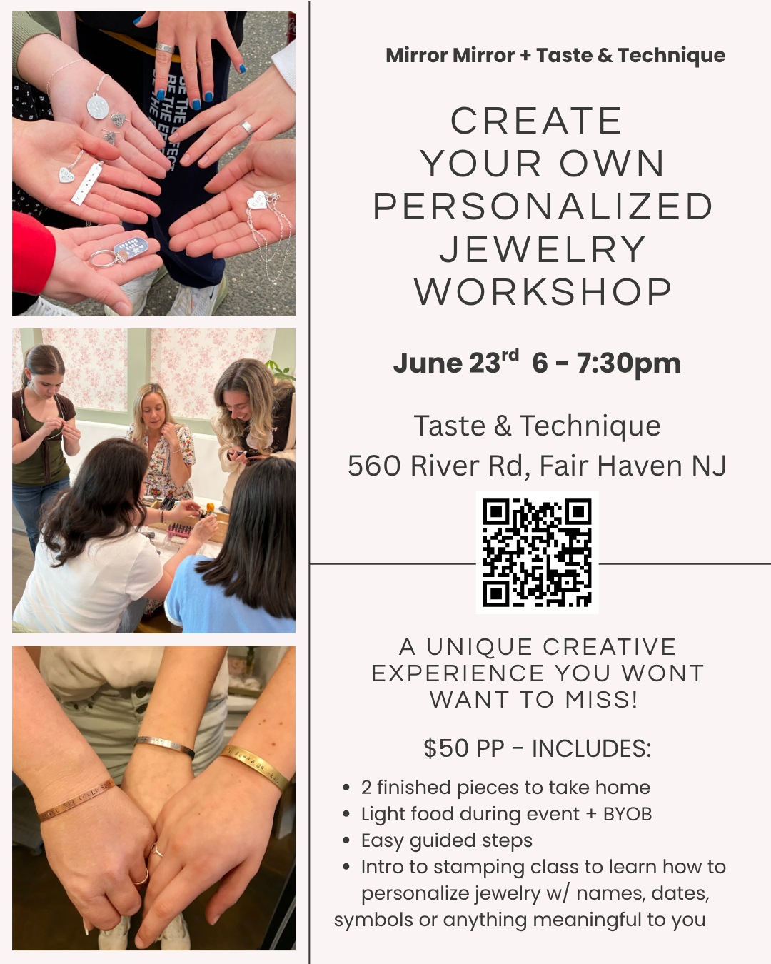 Taste & Technique - Metal Stamping Workshop 6/23