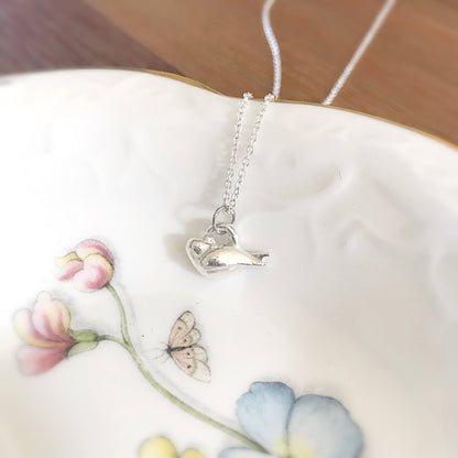 Fine Silver Sparrow Necklace