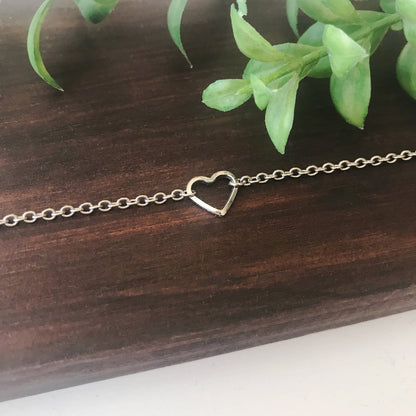 Silver Heart Bracelet