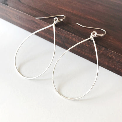 Silver Teardrop Earrings