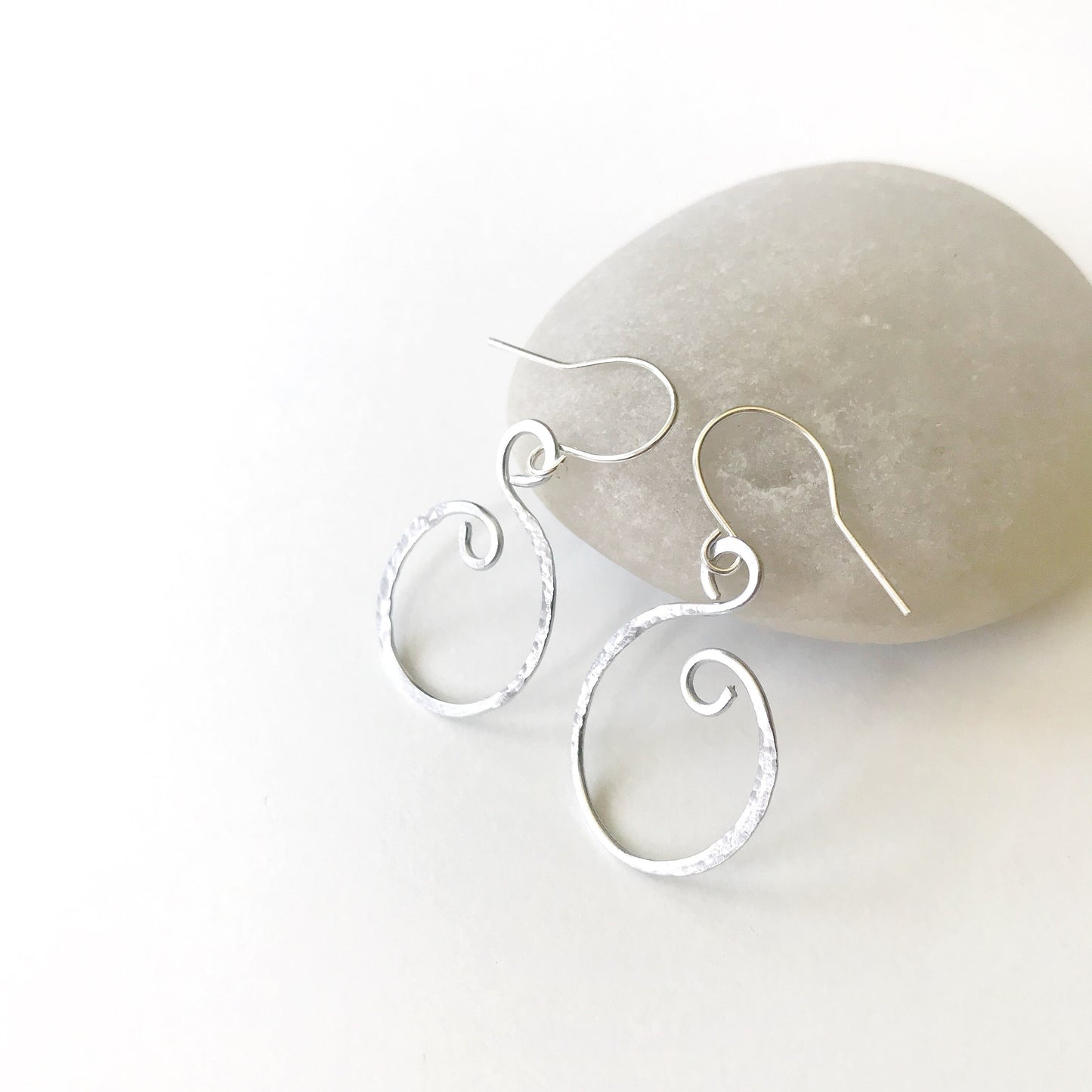 Silver Swirl Earrings