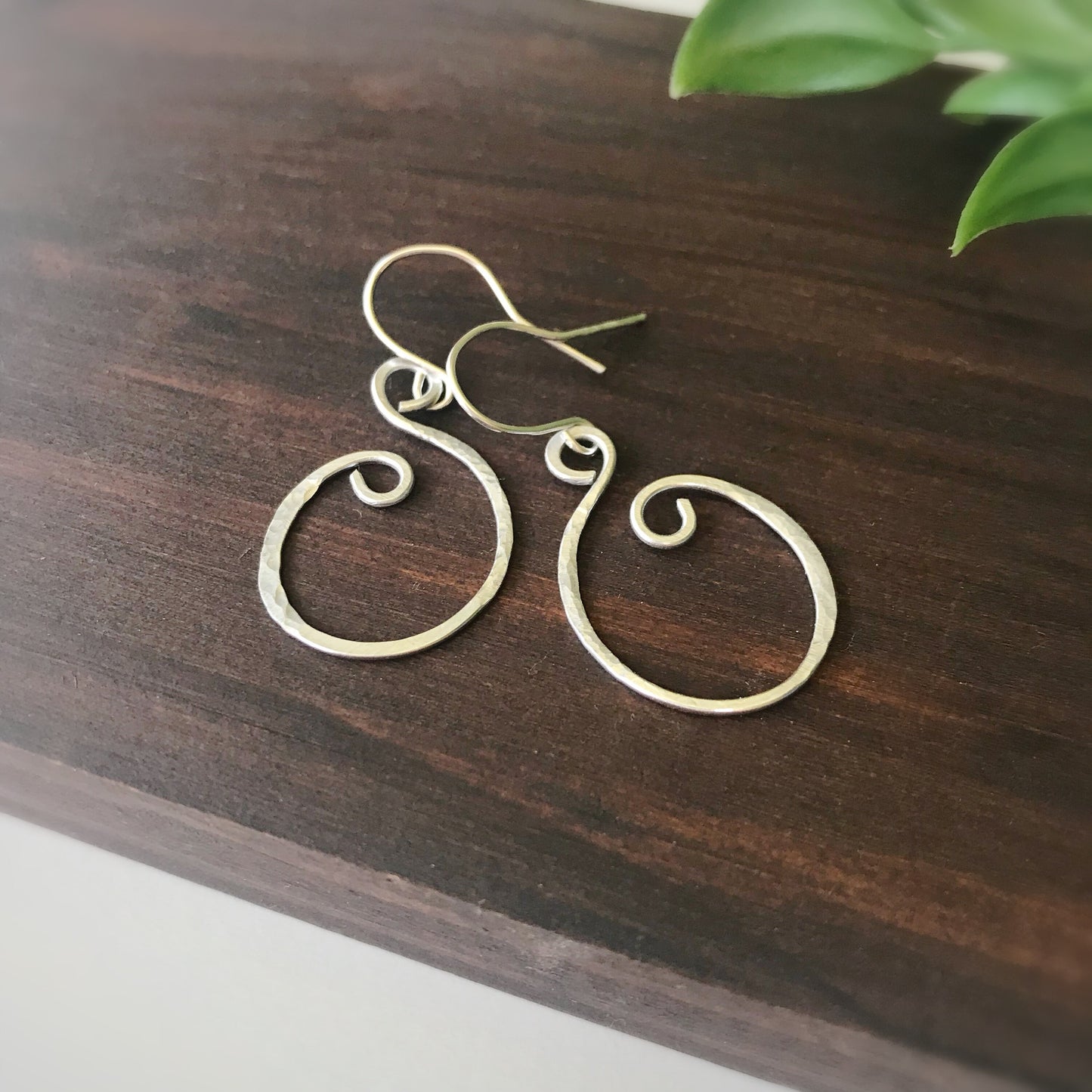 Silver Swirl Earrings