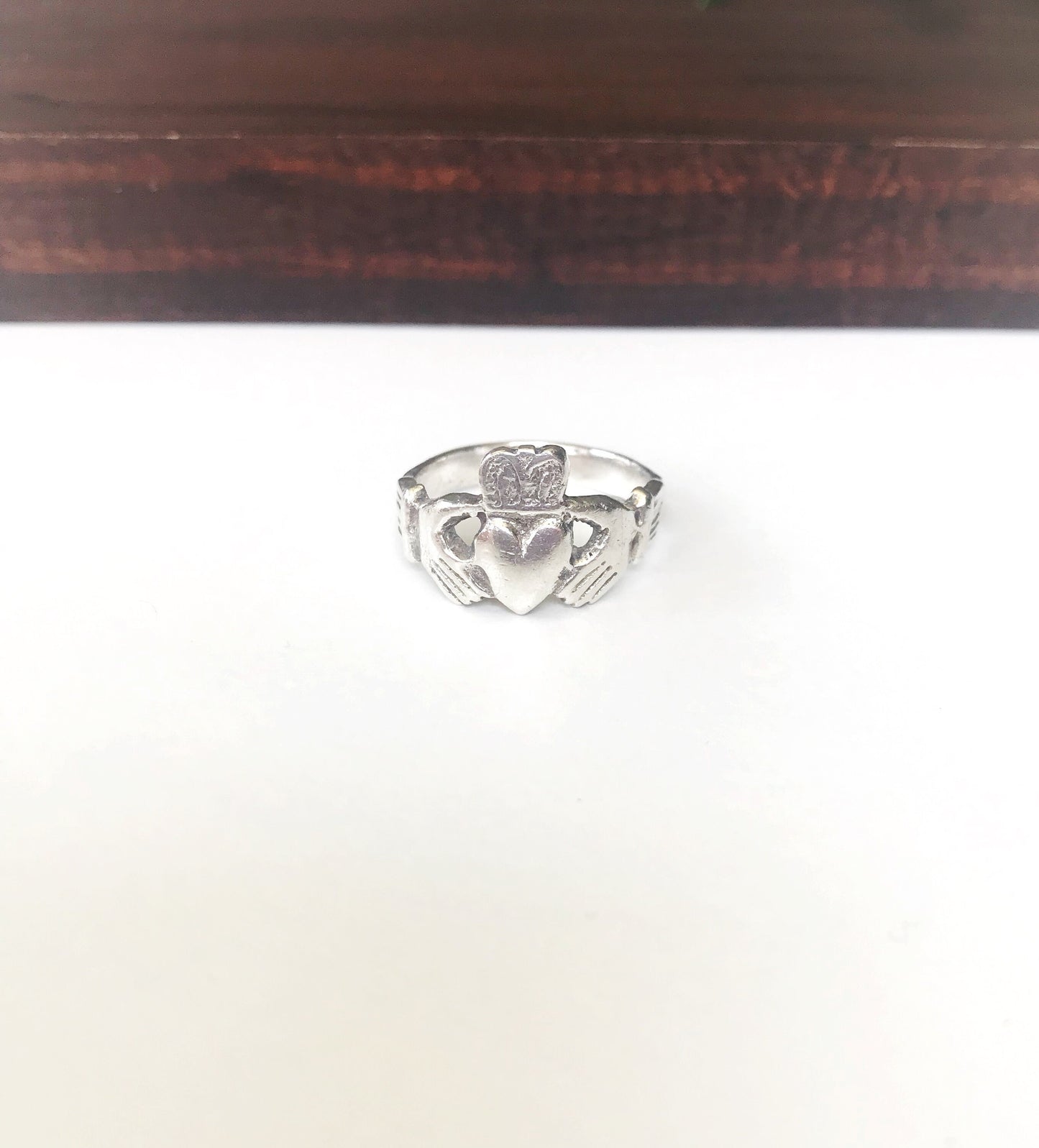 Sterling Silver Claddagh Ring Size 7