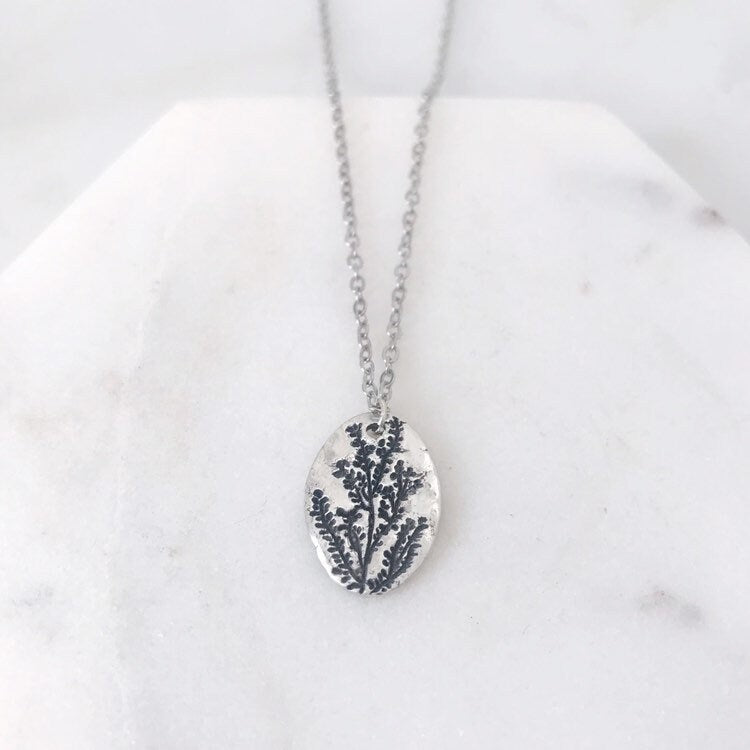 Silver Wildflowers Necklace