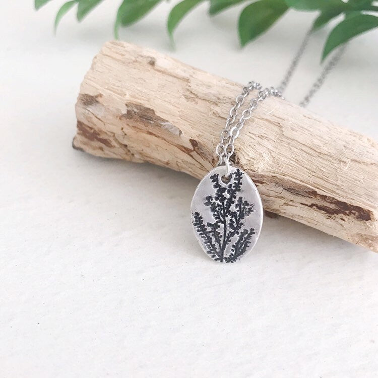 Silver Wildflowers Necklace