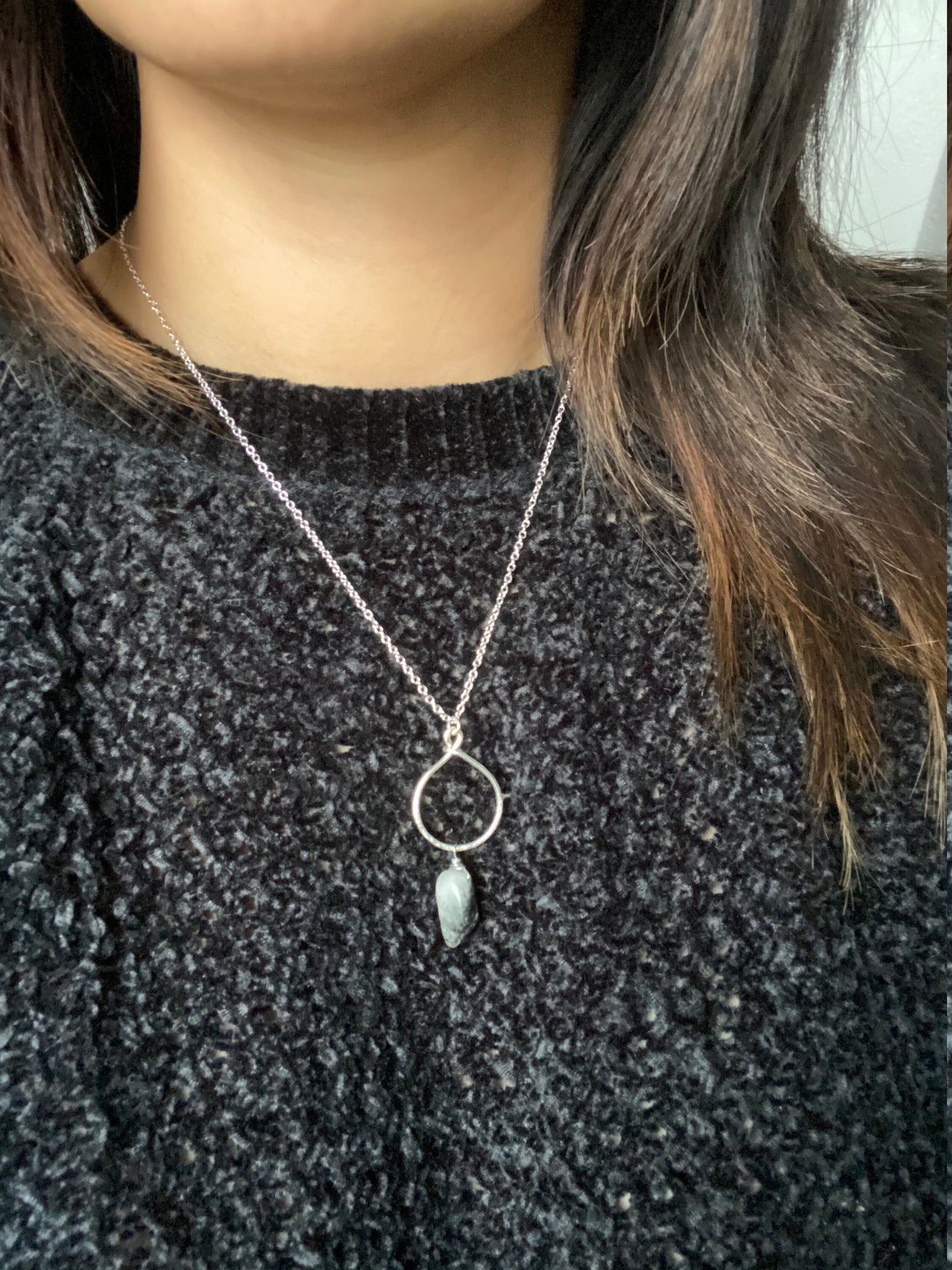 Black Tourmaline Quartz Necklace