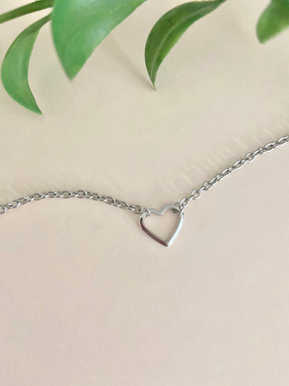 Silver Heart Bracelet