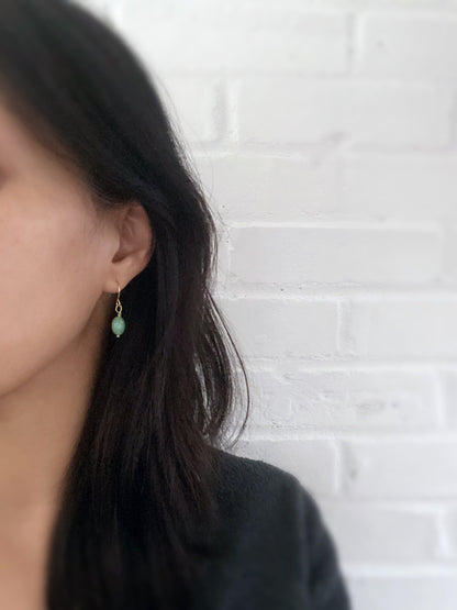 Small Aventurine Drop Earrings