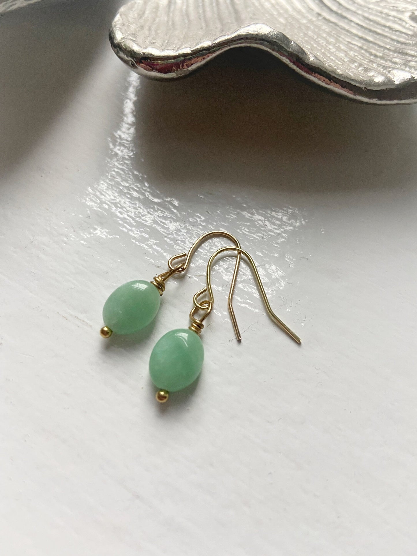 Small Aventurine Drop Earrings