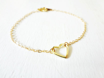 Gold Heart Bracelet